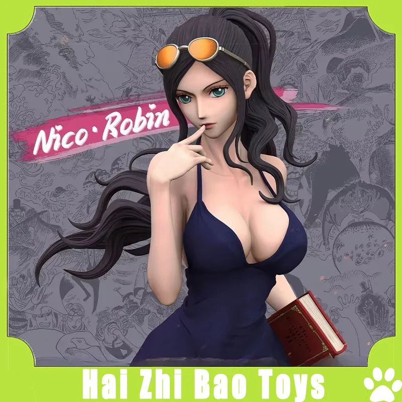 New Bandai 34cm Sexy Beauty One Piece Hf Nico·Robin Standing Position Model Pvc Desktop Ornaments Collectible Toy Boy Gift