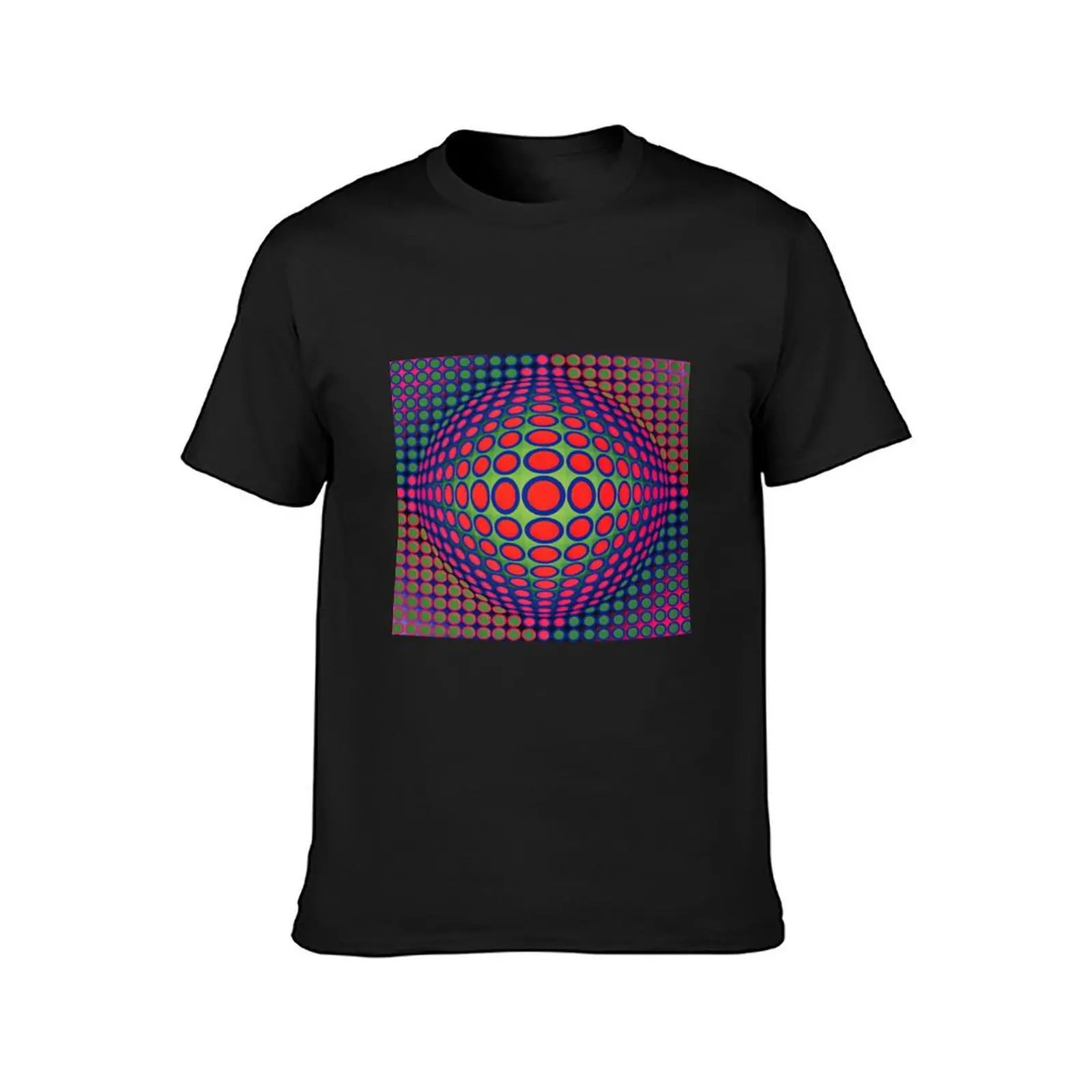 Victor Vasarely T-Shirt summer tops funnys mens champion t shirts