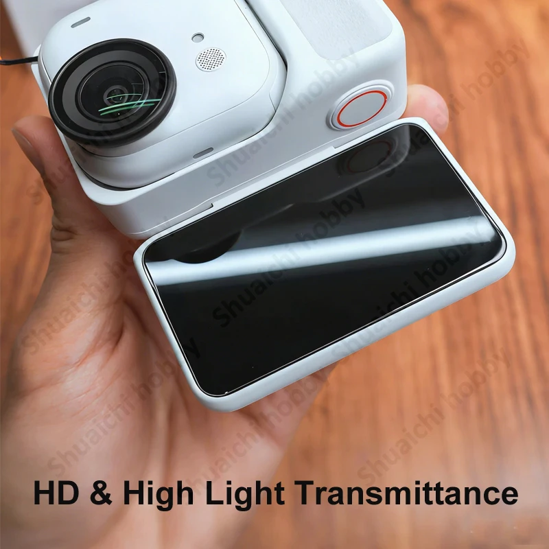 For Insta360 Go Ultra Action Camera Tempered Glass Screen Protector Curved Edge High-Definition Protective Film Guard Sticker