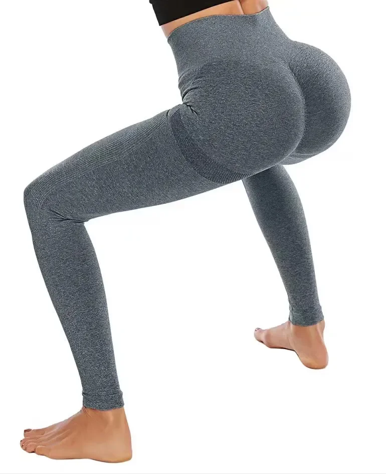 Seamless and Tight Women's Butt Lifting Yoga Leggings Workout High Waist Pants