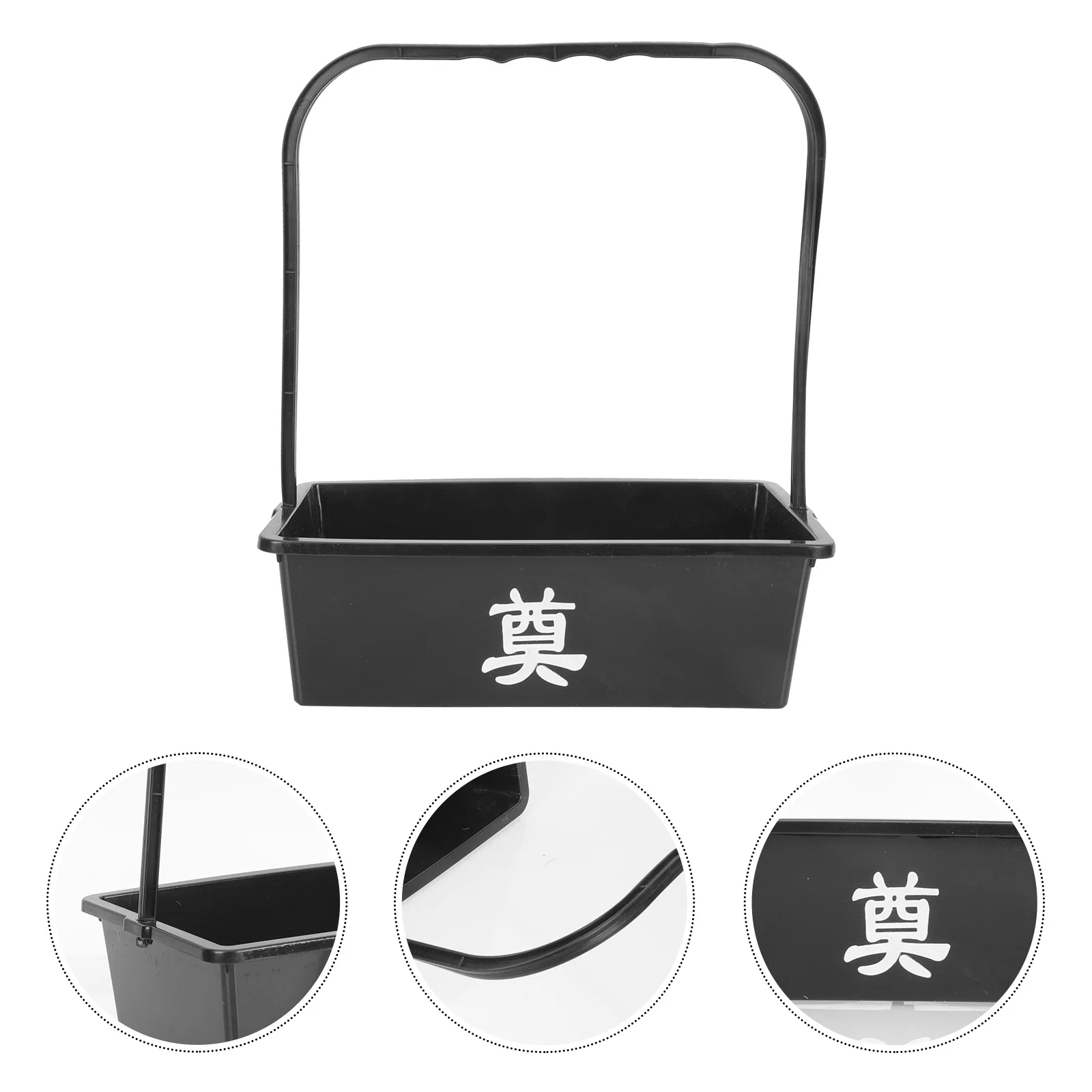 

Grave Flower Basket Plastic Sacrifice Flower Container Lightweight Portable for Cemetery Tomb-Sweeping Day Supplies