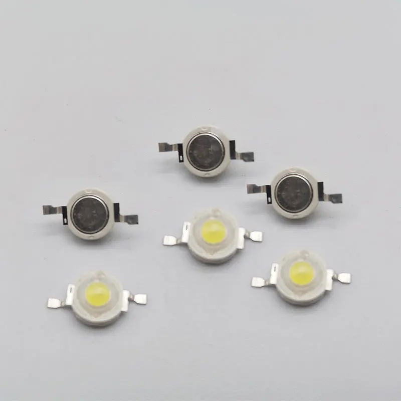 10 buah 1W bohlam lampu Chip LED daya tinggi SMD COB dioda hangat putih dingin merah hijau biru kuning 440 660nm tumbuh manik-manik cahaya