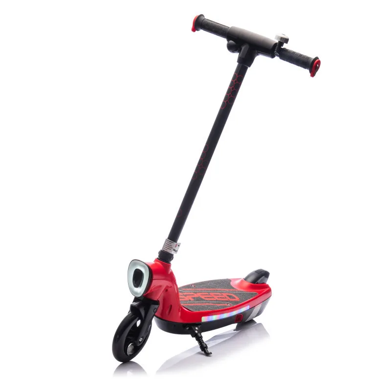 Electric Scooter For Kids Age 6+ Boost Scooter With Adjustable Speed And Height Kids Ride On With Wider Pedal Non-slip Handle