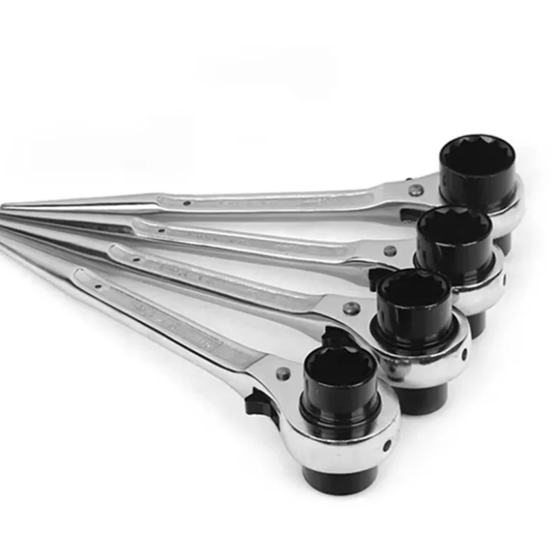 

Многофункциональный трудосберегающий и двунаправленный утолщенный хромированный втулка промышленного класса с открытым верхом, инструмент с храповым механизмом