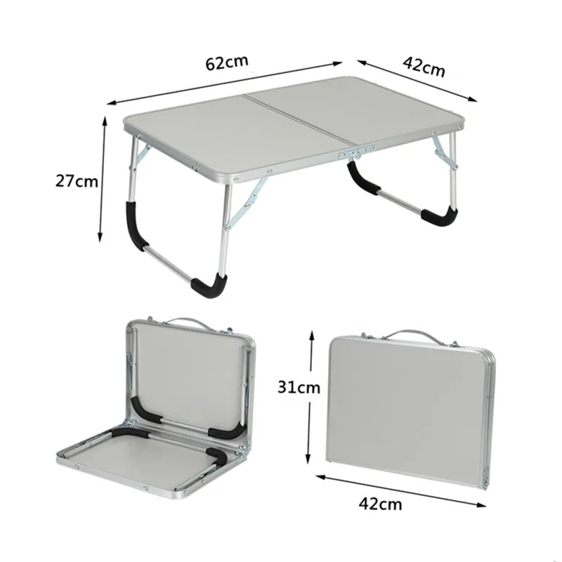 Foldable Portable Table Camping Picnic Outdoor Furniture Aluminum Alloy Laptop Computer Table Durable Ultra Light Folding Table