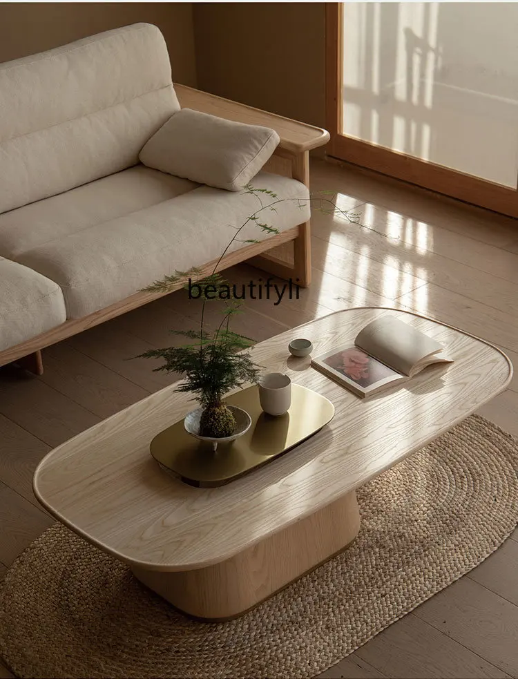 Coffee Table Japanese Style Solid Wood Table Small Coffee Table Living Room Pier Type Sofa and Tea Table Table-Console