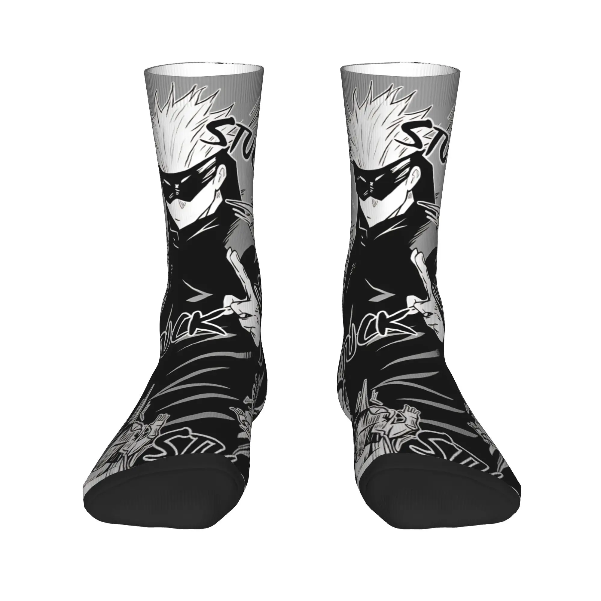 Anime Satoru Gojo Stockings  Gothic Socks Men Soft Socks Spring Running Design Anti Sweat Socks Birthday Present