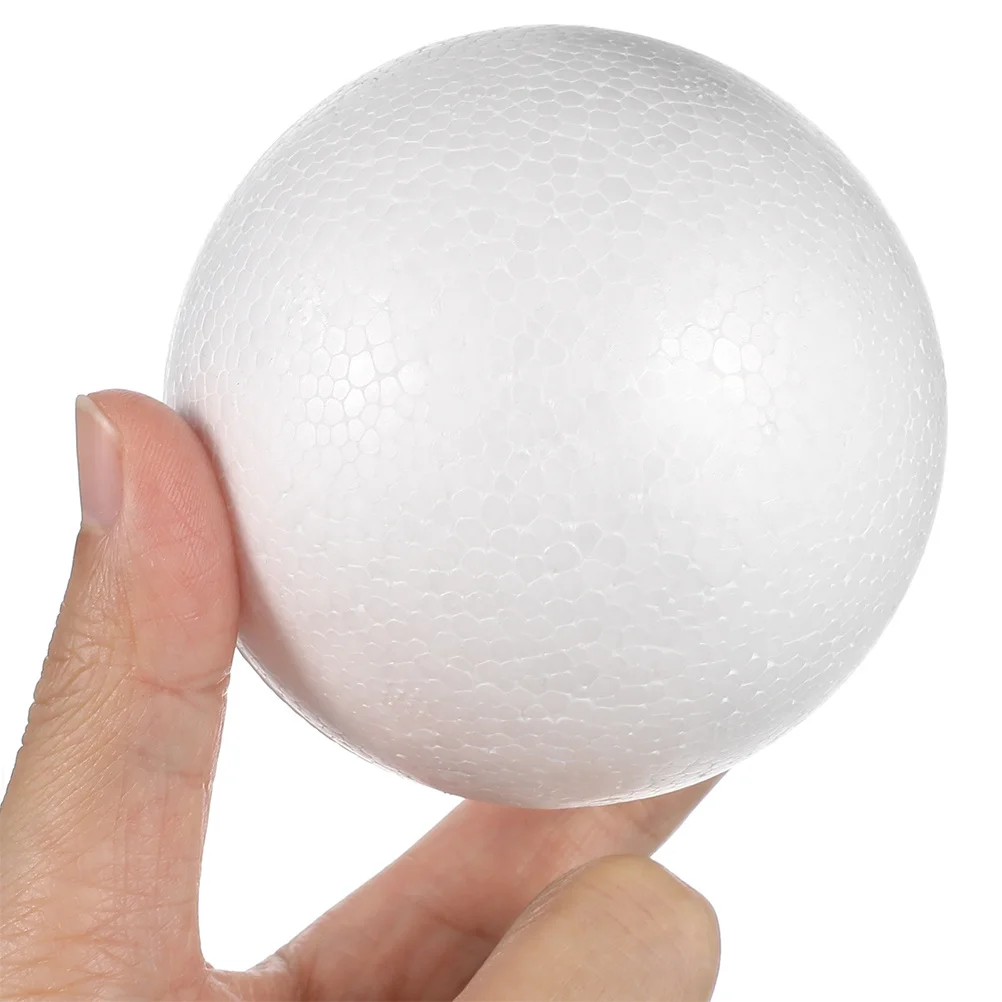 

14Pcs White Foam Balls 8Cm Polystyrene Spheres for School Projects Festive Decorations and Creative Crafts White Foam Balls