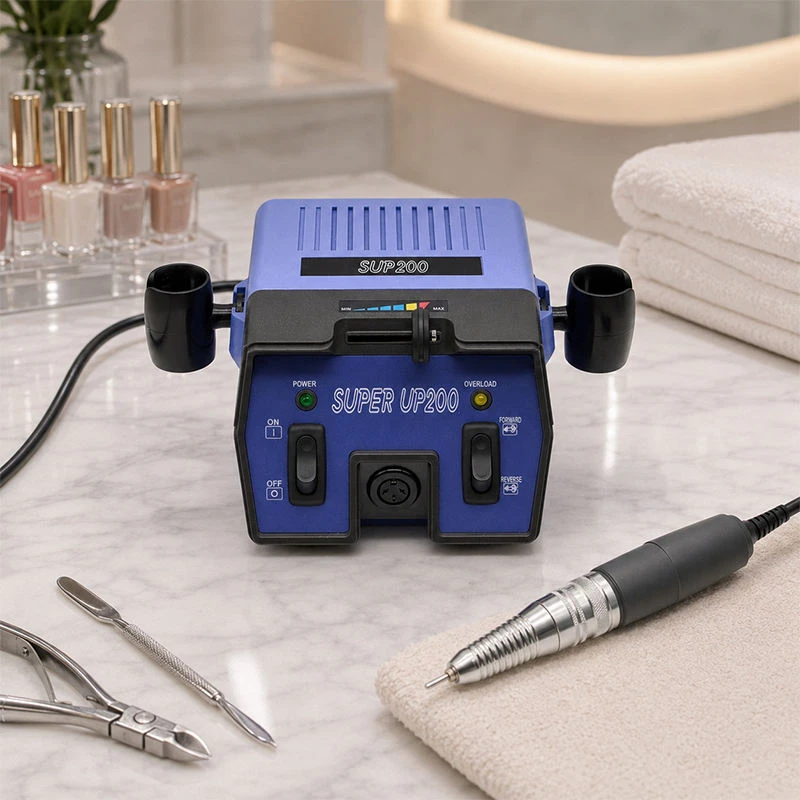 Super UP200 Electric Nail Drill Machine Stable 25000RPM Brushed Motor Nail Metal Polishing Machine