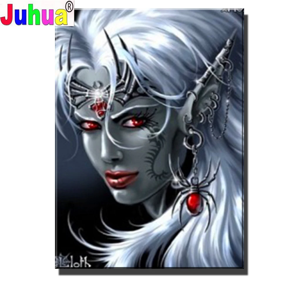 Gothic spider Woman diamond painting,full,square,round diamond embroidery Girl,mosaic diamond diy handwork puzzle diamant