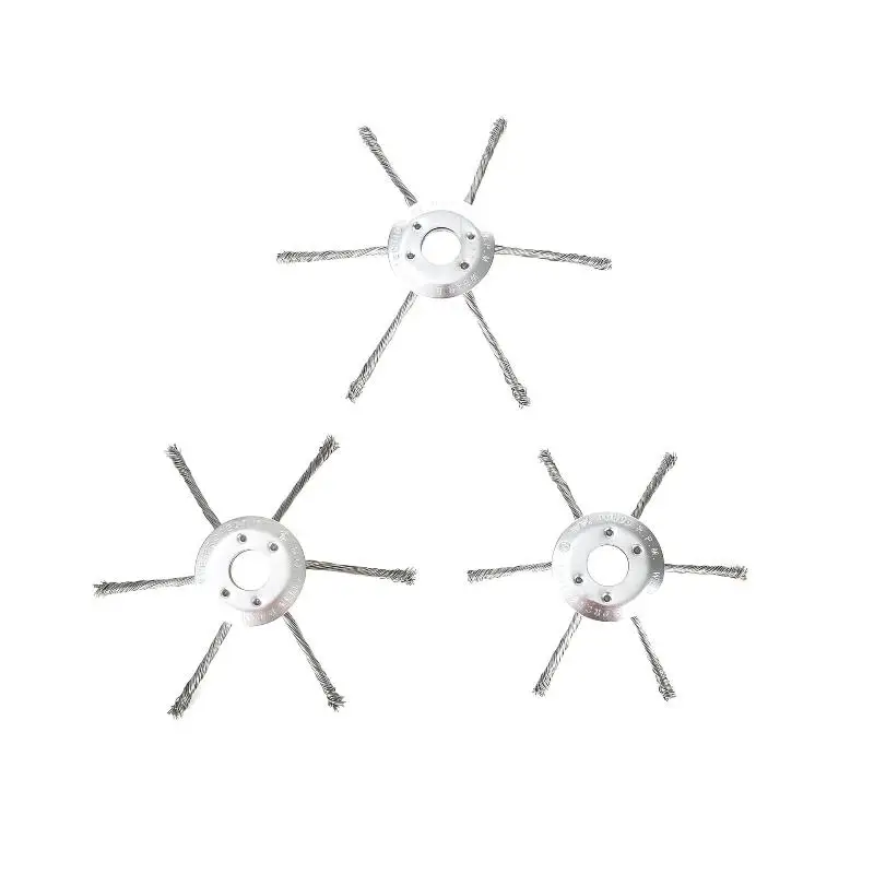 【TO】7/8/9-Zoll Universal-Unkrautbürstenkopf Stahldrahtrad Rasentrimmerkopf zur Entfernung von Moos und Rost Rasenmäher Rasentrimmerköpfe – Detail 17