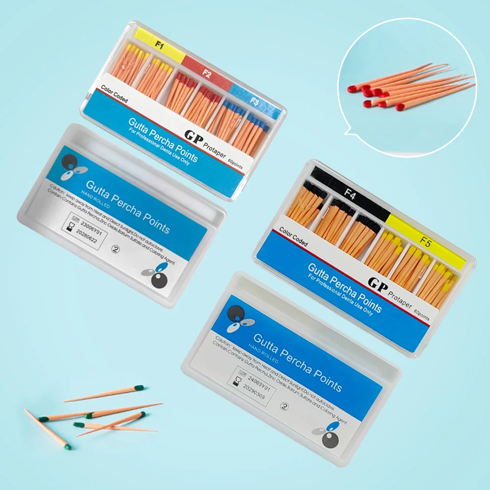 AG 1Box Dental supplies Gutta Percha Points Dentist Products Dental Materi #15-40/F1/F2/F3 GP Material Endodoncia