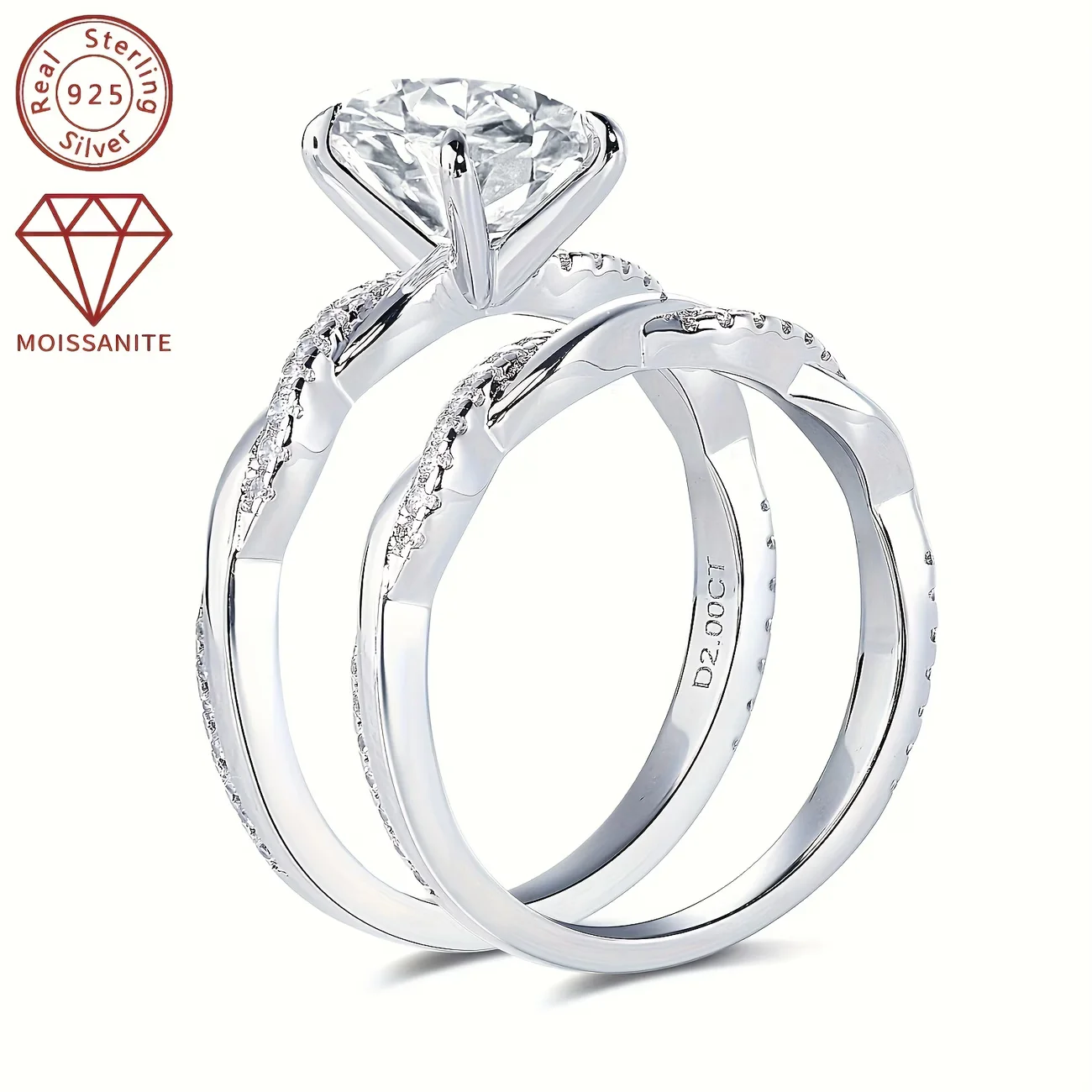 

Кольцо из стерлингового серебра 925 пробы с муассанитом овальной огранки для женщин, для свадьбы, помолвки, вечеринки, вечернее украшение с сертификатом