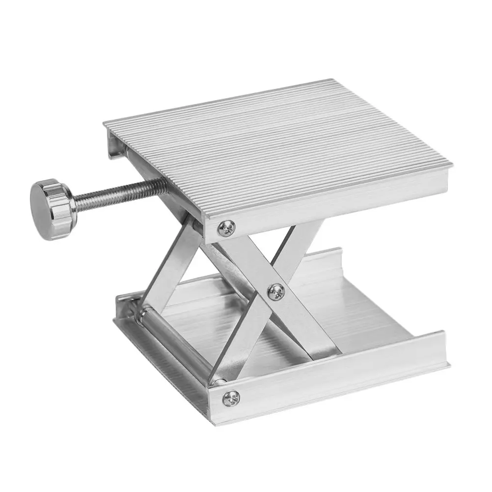 1Pcs Aluminum Alloy Height Adjustable Leveling Machine Lifting Platform Lightweight Stable Lift Stand for Level Instrument