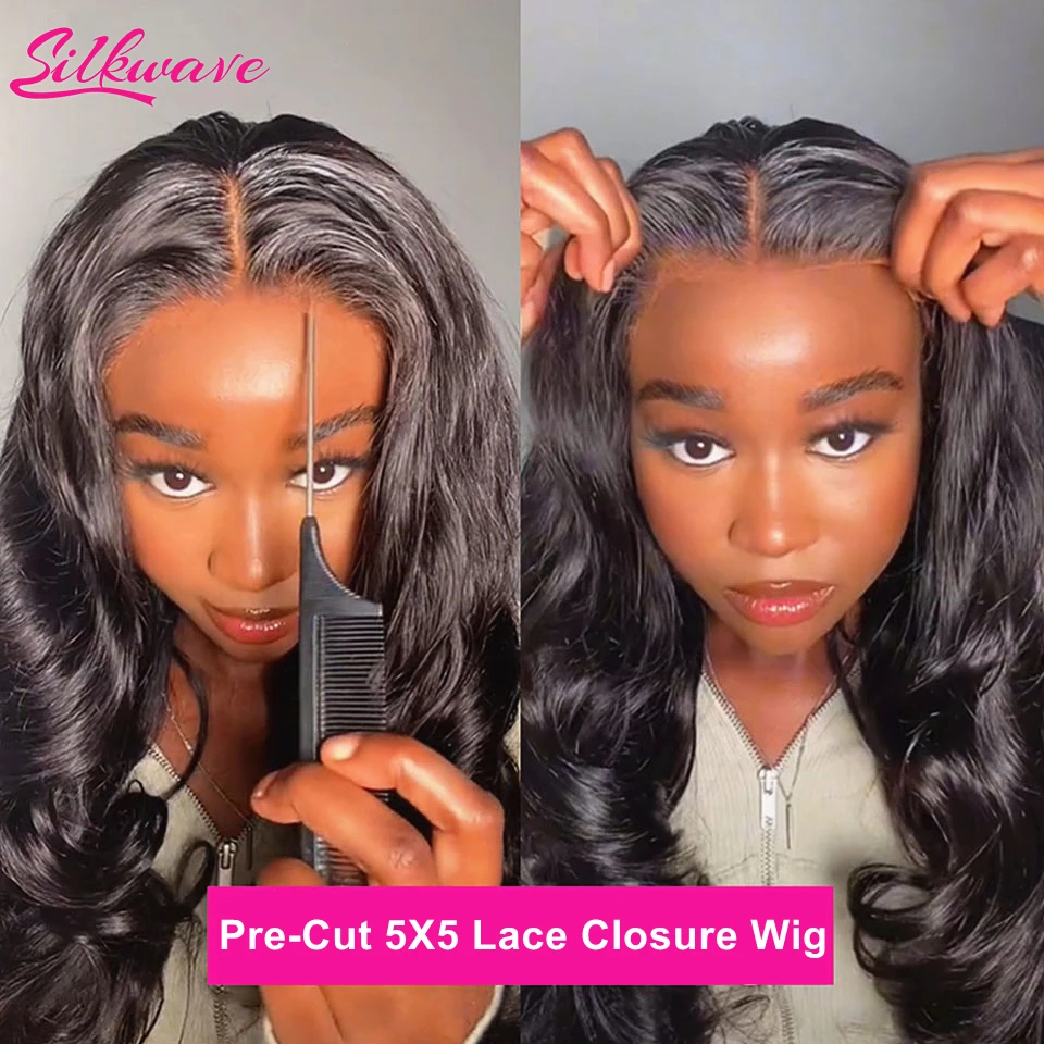 Body Wave Wear And Go Glueless Wigs Human Hair 100% Pre Plucked For Women Pre Cut 5x5 Hd Lace Closure Wigs On Sale Ready To Wear