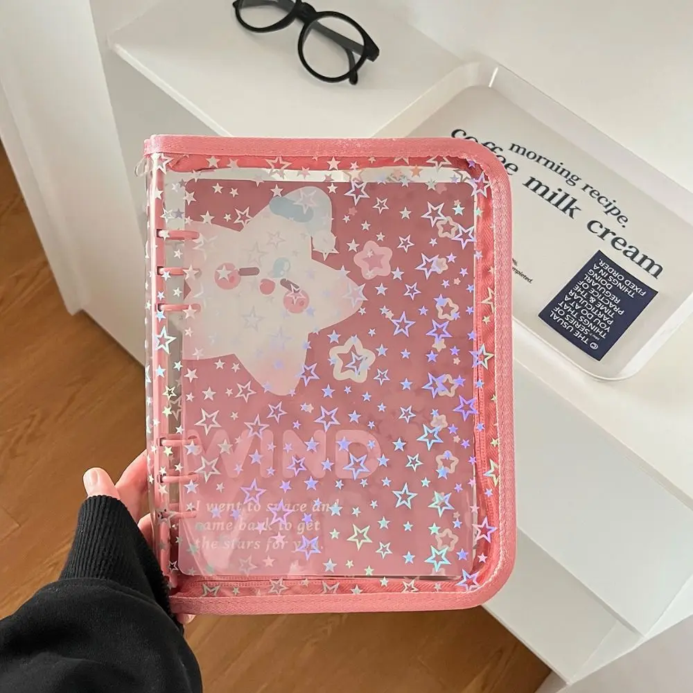 A5 Binder Photo Album Cover PVC Simple Photocard Holder Beautiful Korea Style Photo Collect Book Cover Girls Gifts