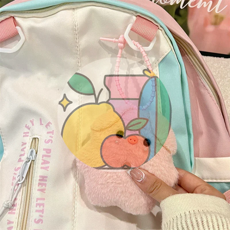 [JT] พวงกุญแจตุ๊กตาหมูสีชมพูน่ารัก 1 ชิ้น ของขวัญจี้ห้อยกระเป๋าสำหรับเด็กผู้หญิง