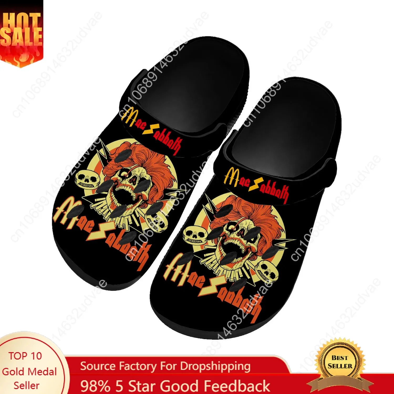 

Mac Sabbath Water Shoes Mens Womens Comfortable Fashion Home Garden Clogs Customizd Sandals Beach Breathable Hole Slippers