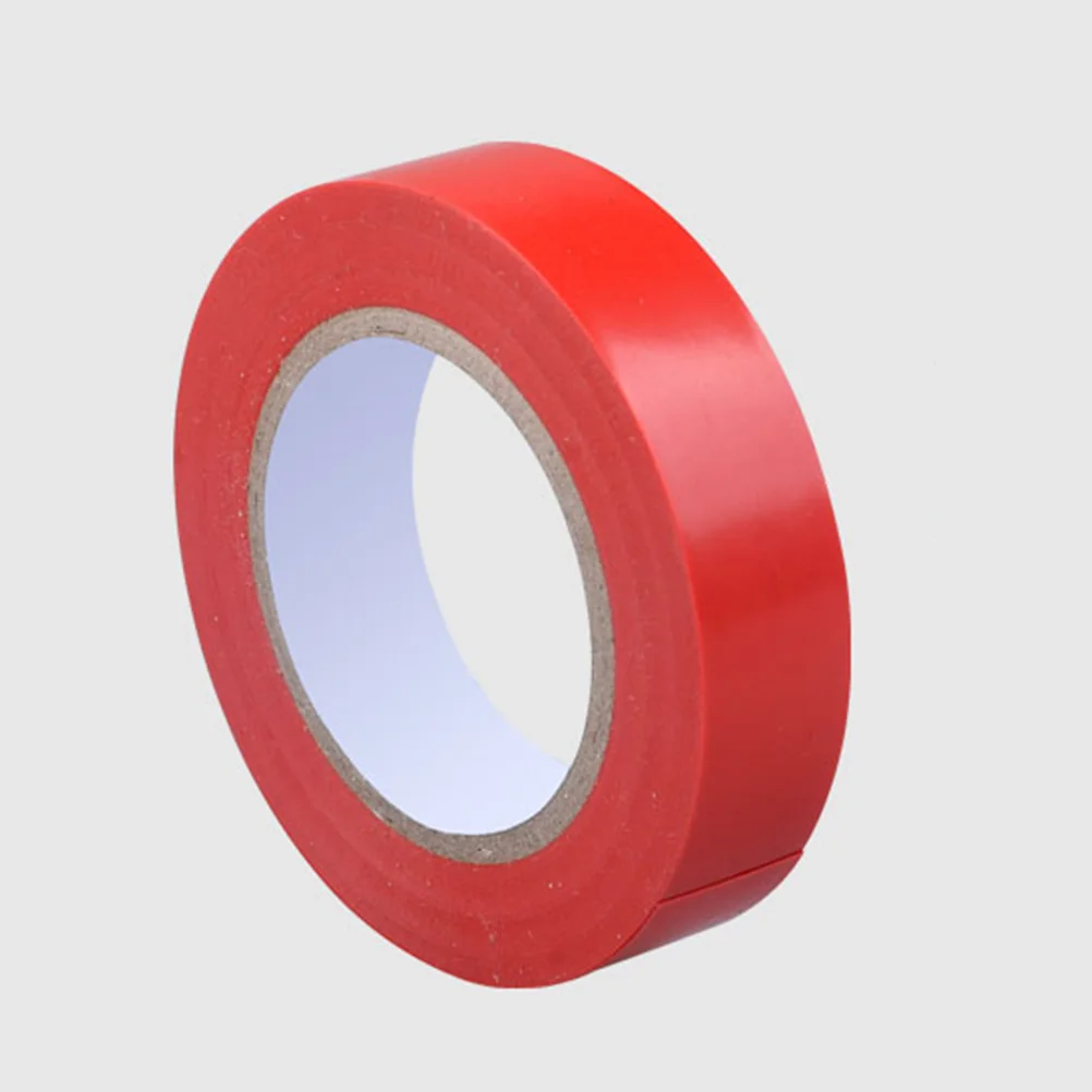 1pc PVC Adhesive Waterproof Electrical Tape Electrical Insulation Tape for DIY Industrial Home Use (Red)