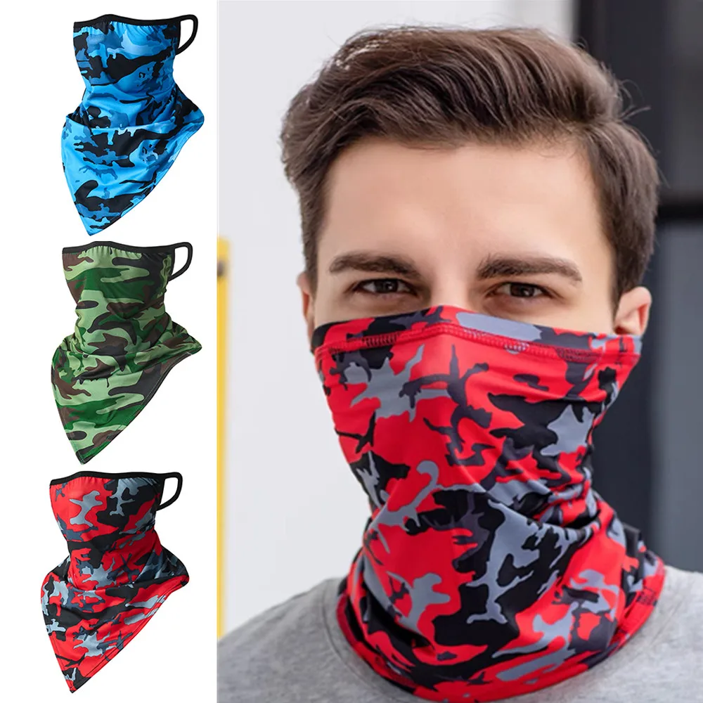 

UN Protection Cycling Mask for Women Men Ice Silk Face Cover Bandana Neck Tube Scarf Headscarves Outdoor Sports Sun Protection