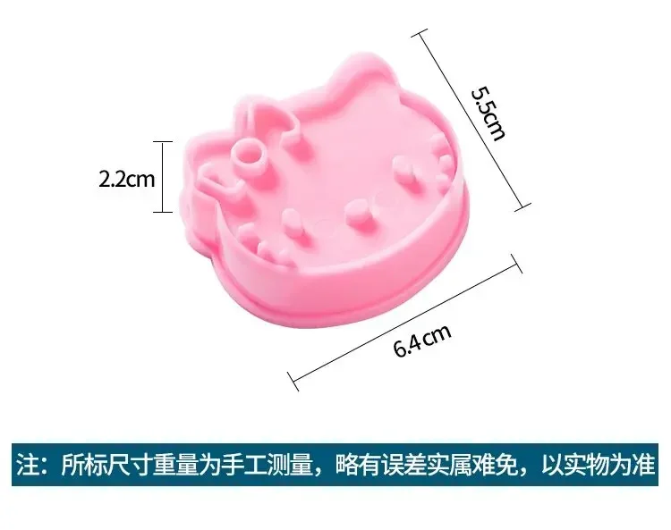Hello Kitty Sanrio Anime Fruit Mold Biscuit Food Modeling Mold Cute Kitchen Utensils Kawaii Girl Heart Birthday Gift image 5