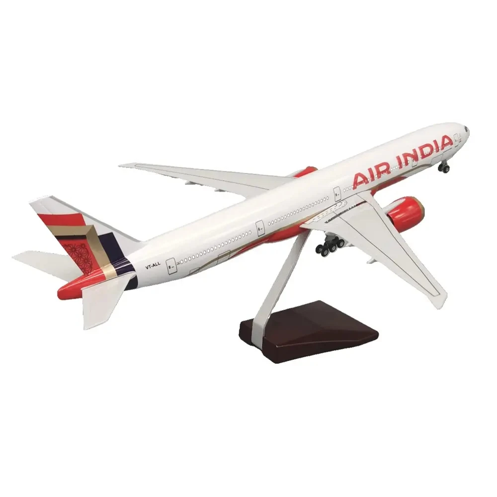 1/157 Scale B777 India 47cm Airplane Model Plane Aircraft with Landing Gear Kit To Build Diecast Model Toy Plane Resin Home deco