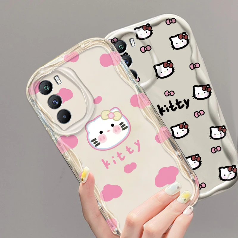 Hello Kitty Sanrio Cute Art For Xiaomi Mi 14 12 12T 11 Lite Poco M6 X6 X5 X4 X3 M3 F4 Pro GT NFC 5G Wave Oil Soft Phone Case