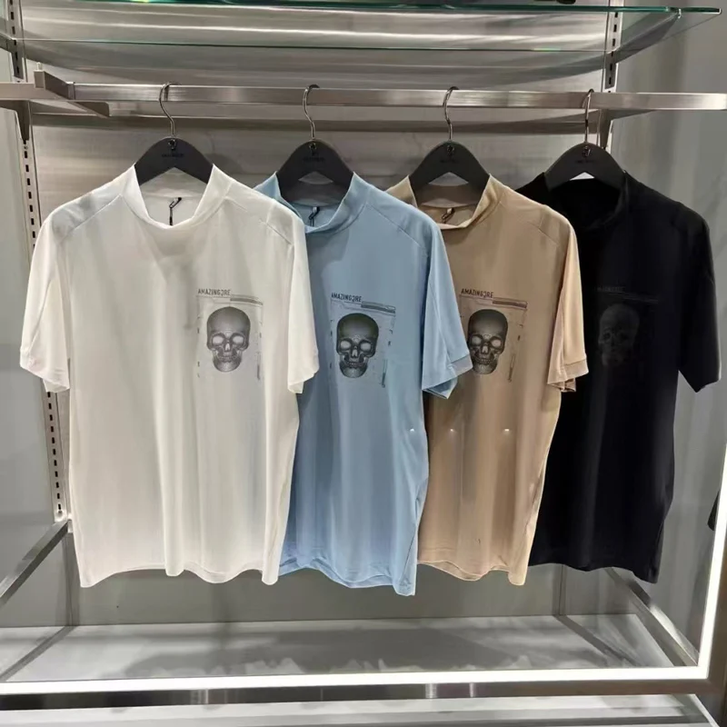 

Men's Golf Clothing Skeleton 25 Summer Style Sports Quick Drying Golf Shirt Man Breathable Round Neck Short Sleeve Golf T Shirt