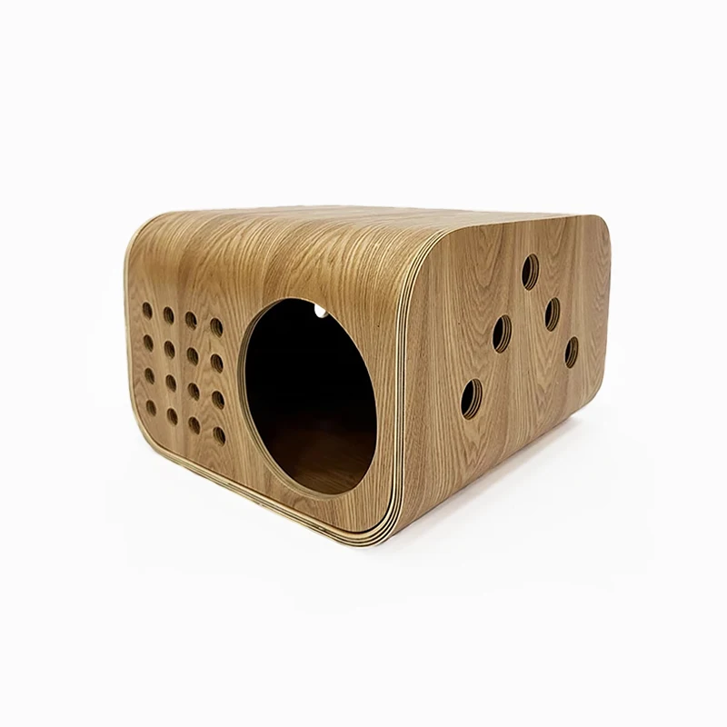 

Luxurious Comfortable Wooden Pet Bed Outdoor Cat House for Cats