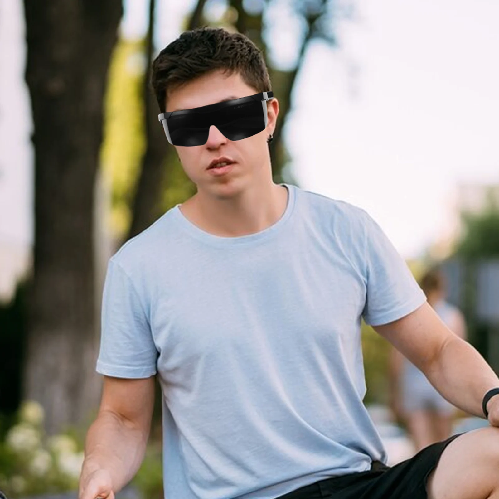 2 pçs óculos solares preto plástico eclipse óculos de sol para proteção de visão segura ajuste confortável parcial total