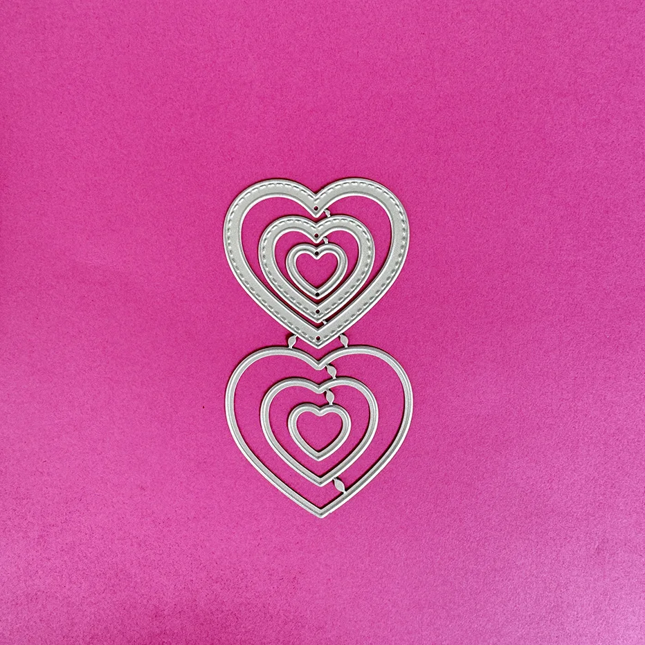 

Heart Border Set Scrapbooking Cutting Dies Yiwu stock clearance DIY Paper gift Card Making metal craft Album