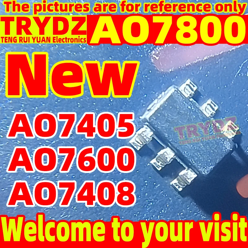 100-10pcs New AO7800 AO7405 AO7600 AO7408 SC70-6