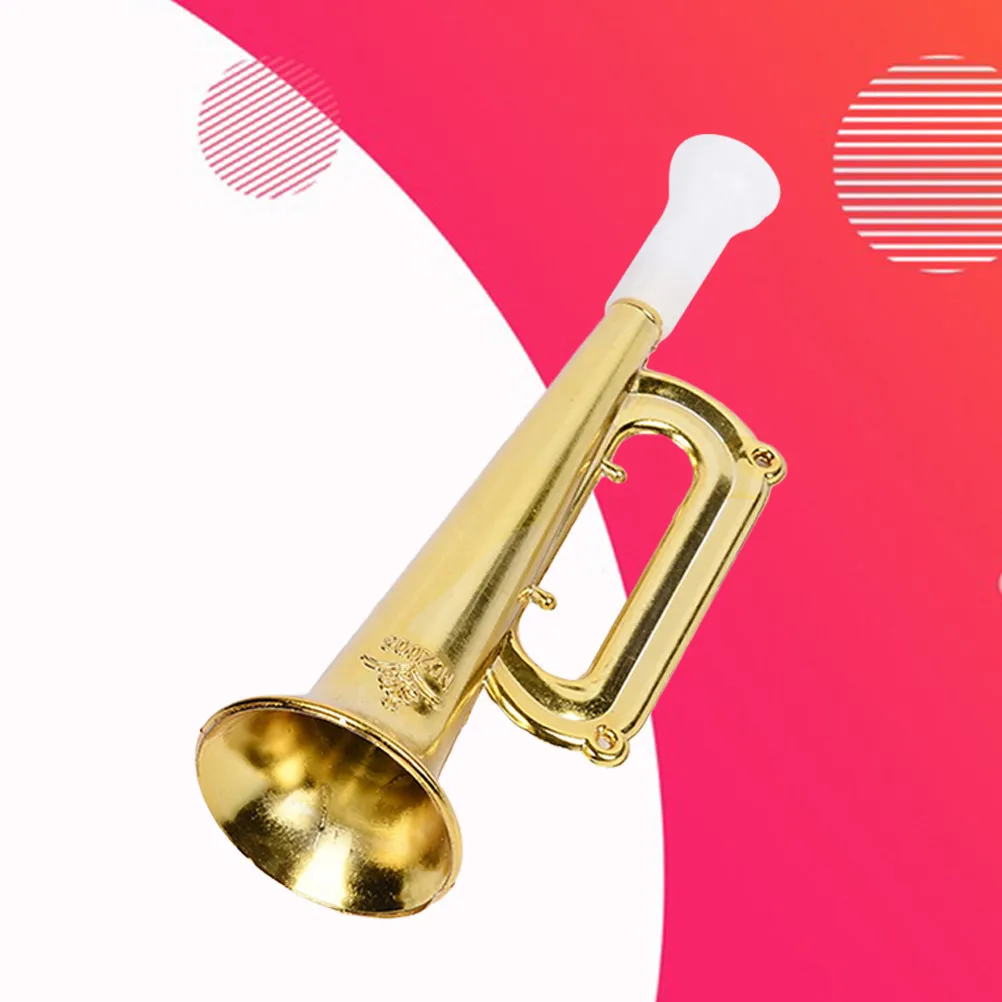 24Pcs Kids Plastic Horn Trumpet for Music Interest Development Voice Discrimination Training Cheering Prop Football Concert