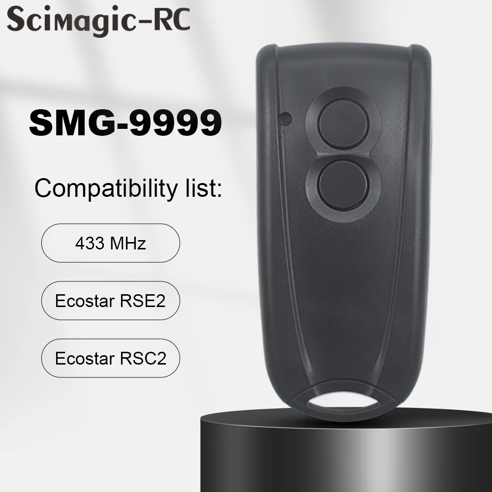 Garage Door Opener 433MHz ECOSTAR RSC2-433 RSE2-433 Compatible Ecostar RSC2 RSE2 RSZ1,AGS RSC2 RSE2 Remote Control Transmitter