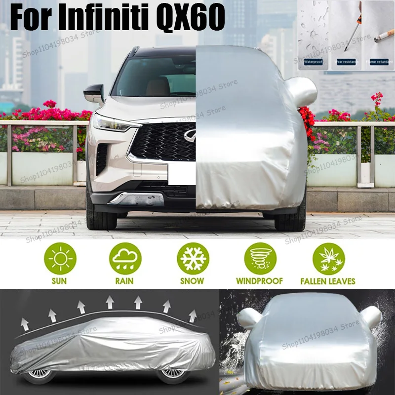 

For Infiniti QX60 Auto Anti snow Anti dust Sunscreen Anti-uv Anti peeling paint And Anti Rainwater 210t car cover Car cover