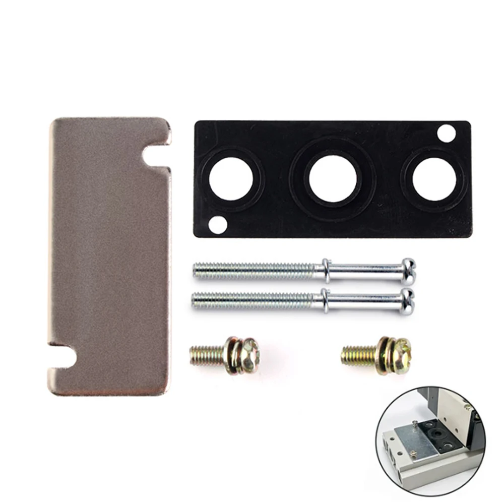 100M/200M/300M/400M Seal Gasket Blind Board Valve Plate Base Solenoid Exhaust Manifold Accessories 4V110 4V210-08