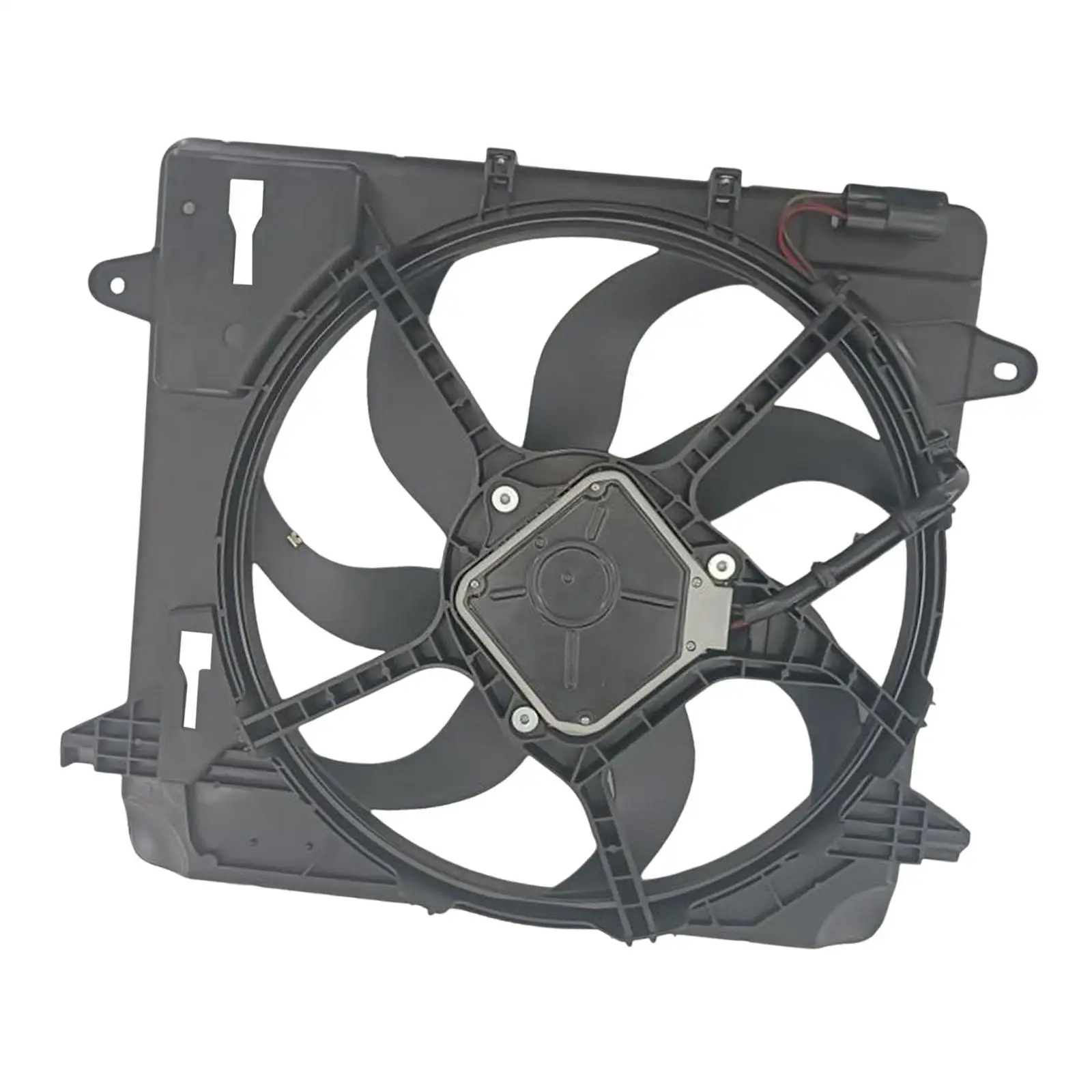 Radiator Cooling Fan Sturdy Spare Parts Professional Easy Installation Replaces 68143894Ab for Jeep Wrangler 3.6L 2012-2018