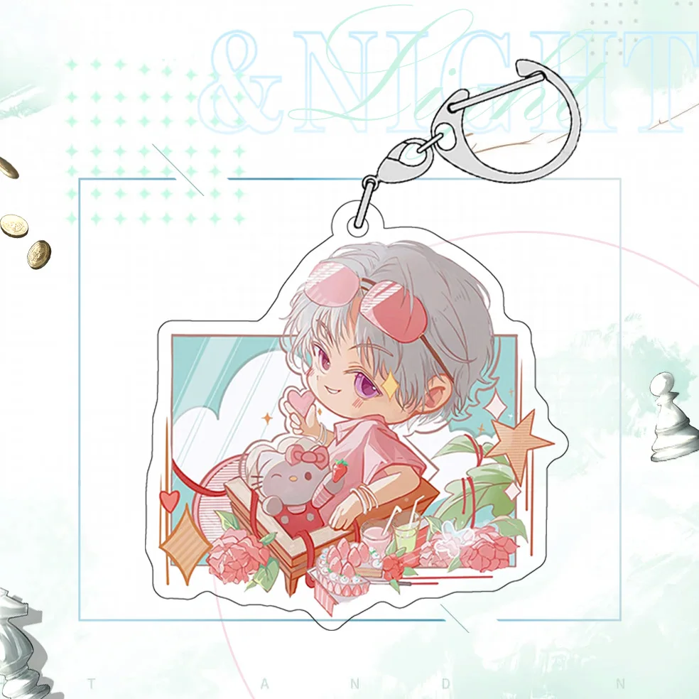 Anime Light and Night Sariel Charlie Cosplay Acrylic Pendant Keychain  Ambitus