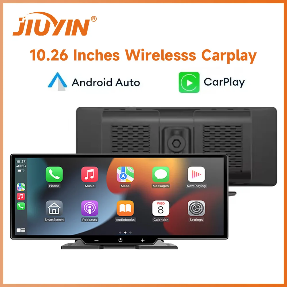 

JIUYIN Car Screen 10.26 Inch Universal Car Radio Multimedia Navigation Wireless CarPlay Apple Android Auto Mirror Music Player