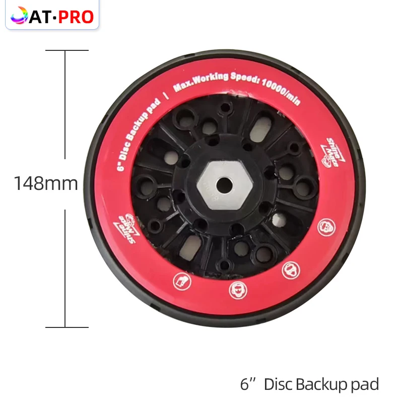 

1pcs Dry Grinder Tray 150mm Sander Grinding Disc Round Sandpaper Self-adhesive Grinding Pad Sucker Sander Accessories Chassis