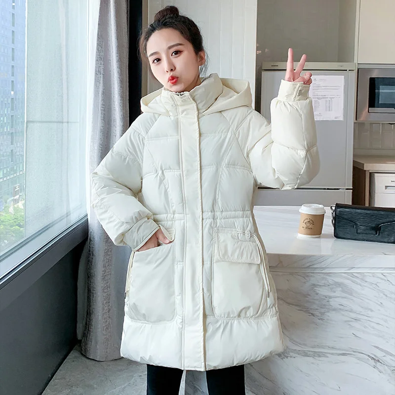 

New 2023 Thick Down Padded Jacket Women's Winter Stand Collar Casual Bread Coat Short Parkas