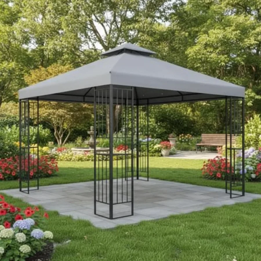 Reinforced RipLock 350 Replacement Canopy Top Cover Compatible with Easy Assembly 10' X 10' Gazebo Model MS10-301-004-01