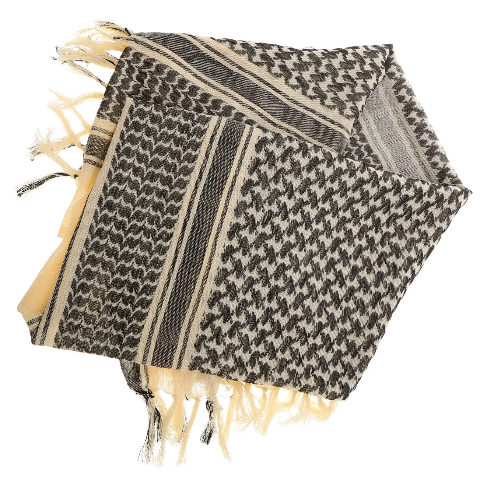 

Арабский шарф-шемаг из плотного хлопка для мужчин, зимний воротник-гетр, теплый фейски, головной убор для активного отдыха, охоты в пустыне