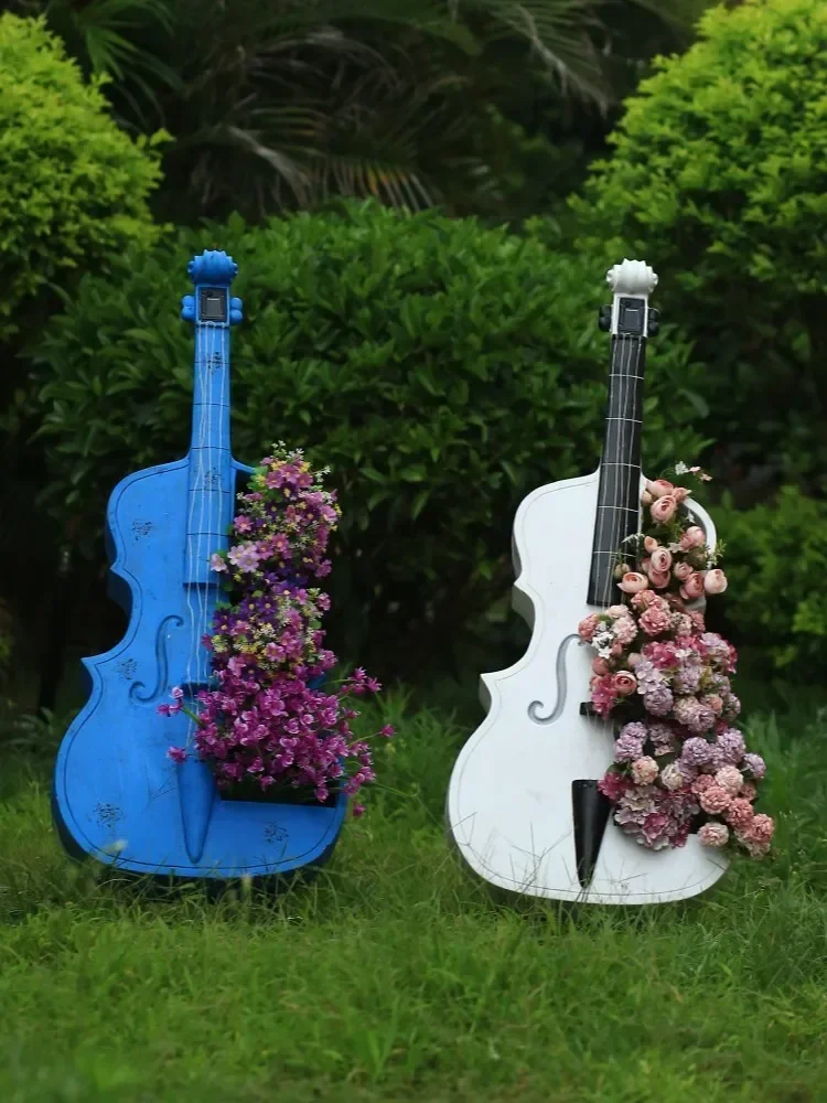 Courtyard outdoor garden cello floor to ceiling decoration, real estate new store opening, villa balcony decoration, layout