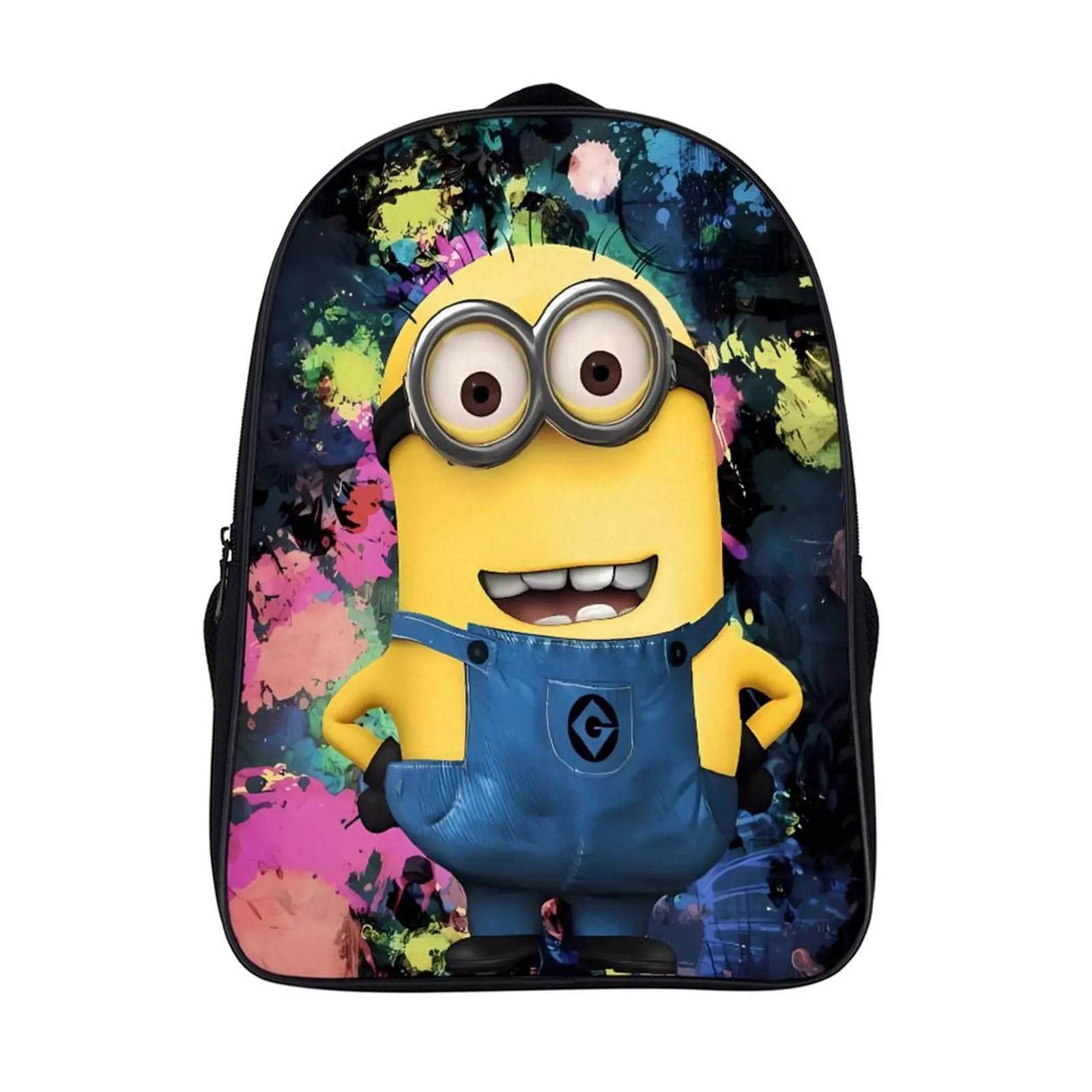 

Cartoon Minions Fashion Student's Backpack School Bag 16 Inch 2 Compartment Backpack Student Schoolbag