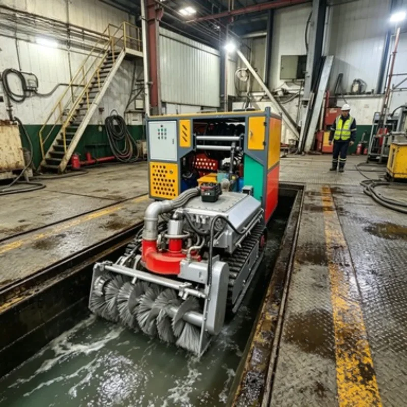 dredging robot  pipe cleaning robot Wireless Remote Control Tracked Underwater Dredging Robot for Sale for Sludge Suction