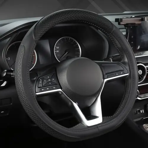 

D-Shaped Black Steering Wheel Cover for Rogue, Altima, Kicks | West Llama Auto Accessory