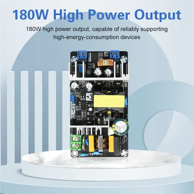 【RECOMENDAR】Power Board Switch 24V 12V 5V 180W High Power Module Dual Output Adjustable 50HZ/60HZ