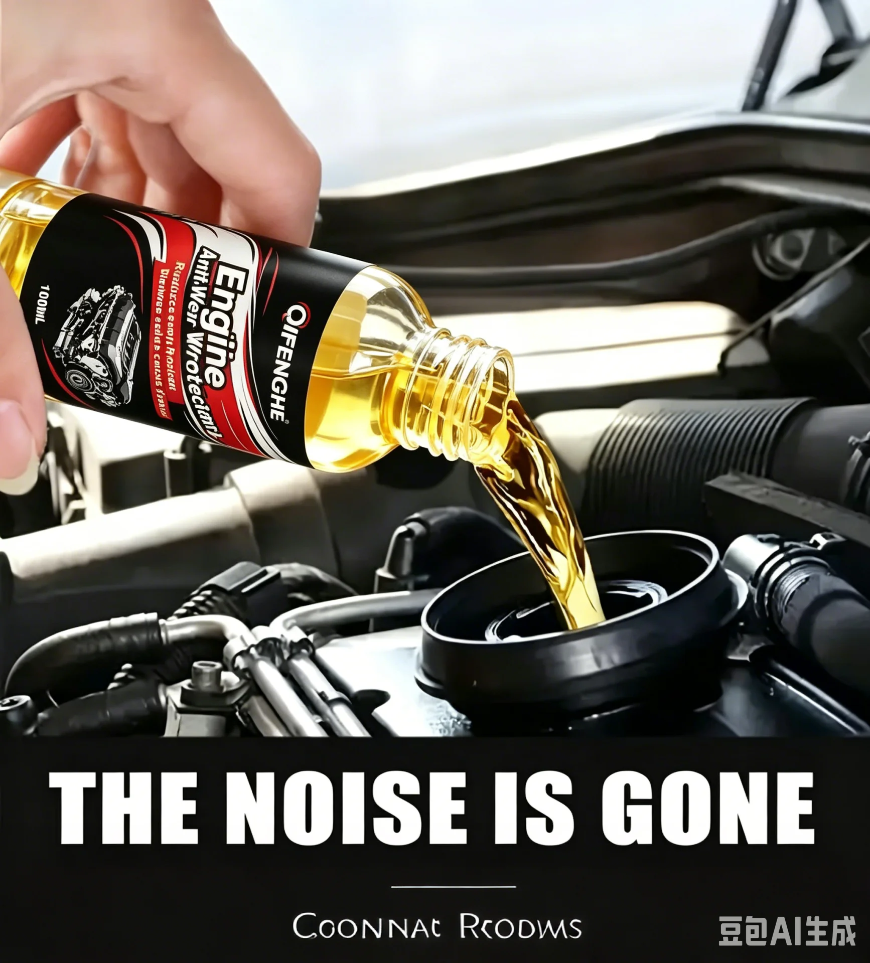 

100ML Engine Anti-Wear Protectant Reduces Engine Noise Fast Seals Cracks No Professional Tools Car Truck SUV Engine Maintenance