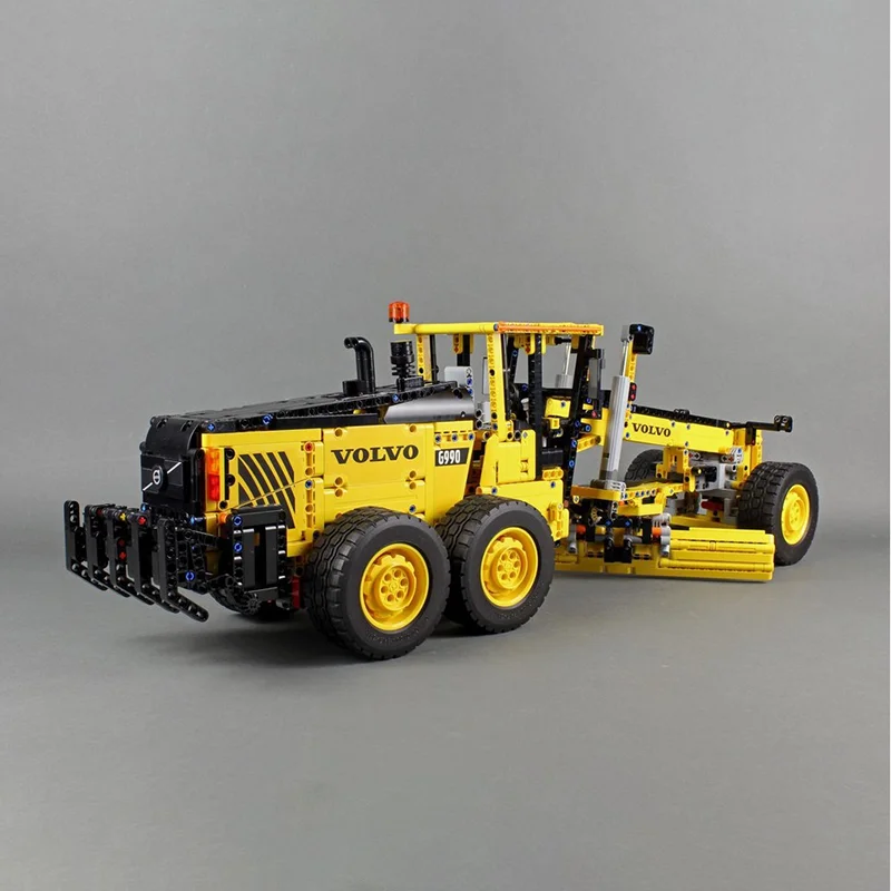 1914pcs MOC 42114 Modified Volvoes G990 Grader Engineering Machinery Simulation Model DIY Building Blocks Gift